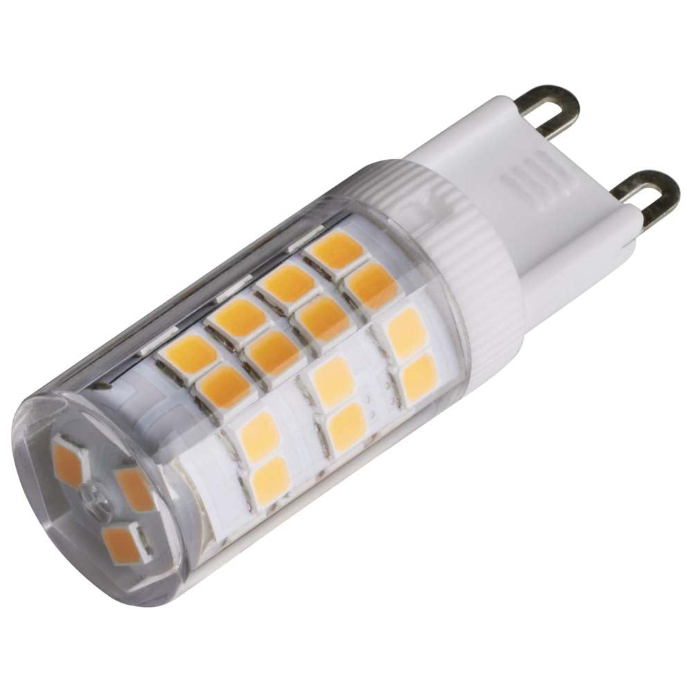 3.5W JCD LED Clear 3000K G9 G9 Double Loop Base 120v