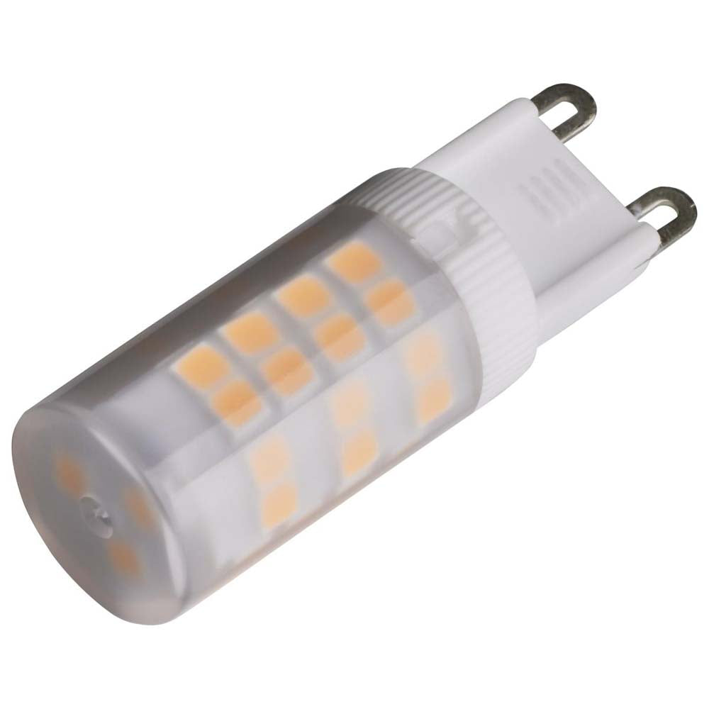 3.5W JCD LED Frosted 3000K G9 G9 Double Loop Base 120v