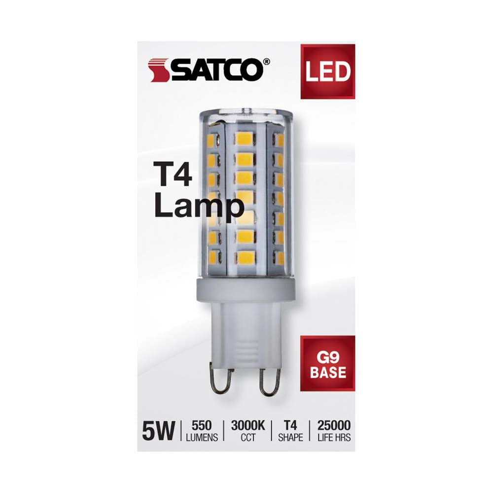 5W JCD LED Clear 3000K G9 G9 Double Loop Base 120v