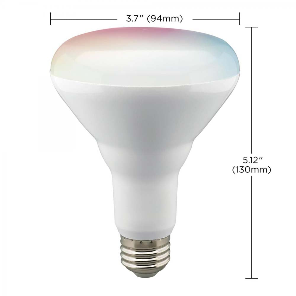 2Pk - 9.5W BR30 LED RGB & Tunable White Starfish IOT 760 Lumens 120v