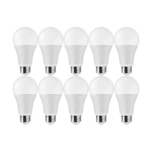 10Pk - 14W A19 LED 3000K Medium base 220 deg. Beam Angle - 100W equiv