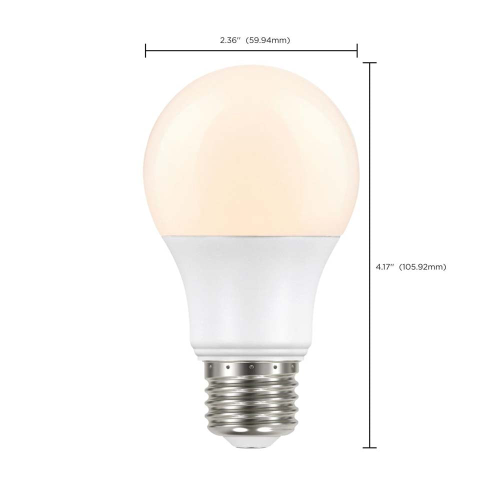 8.5W A19 LED Dusk to Dawn 2700K E26 Medium base 200 deg. Beam Angle 120v