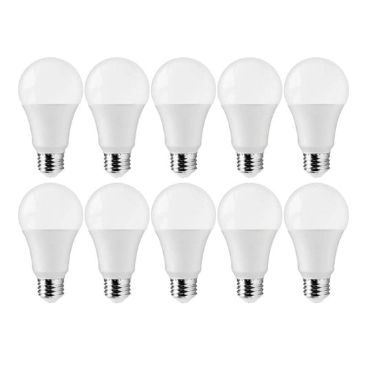 10Pk - 12W A19 LED 3000K E26 Medium base 220 deg. Beam Angle - 75W equiv
