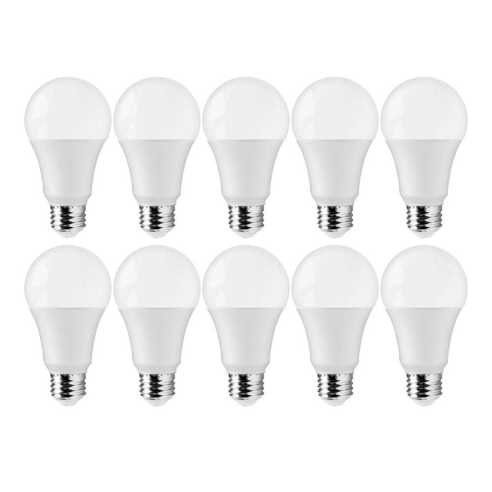 10Pk - 12W A19 LED 5000K E26 Medium base 220 deg. Beam Angle - 75W equiv