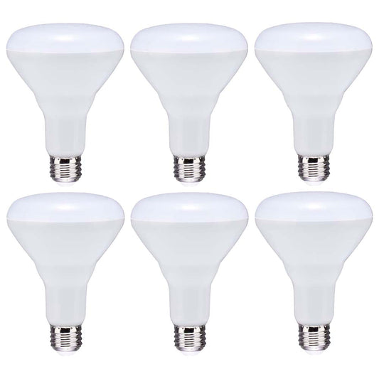 6Pk - 8.5W BR30 LED 5000K Medium Base Dimmable - 65w equiv
