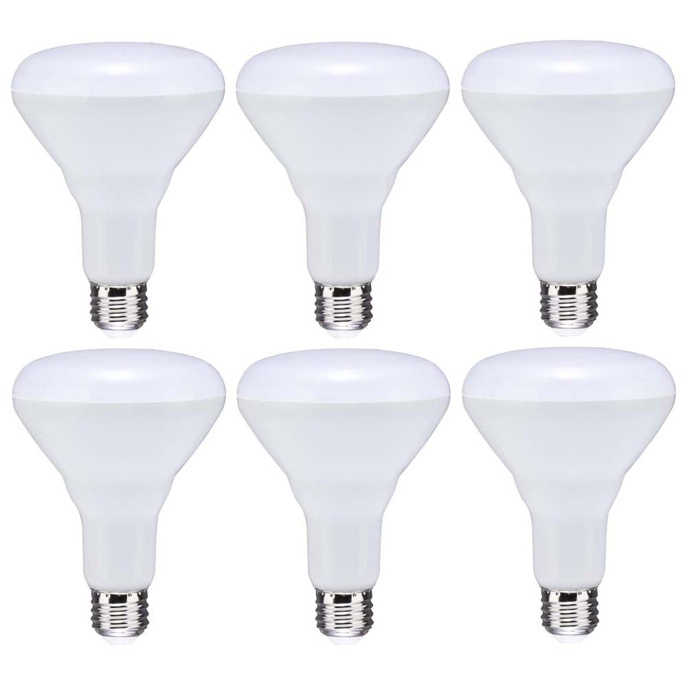 6Pk - 8.5W BR30 LED 2700K Medium Base Dimmable - 65w equiv