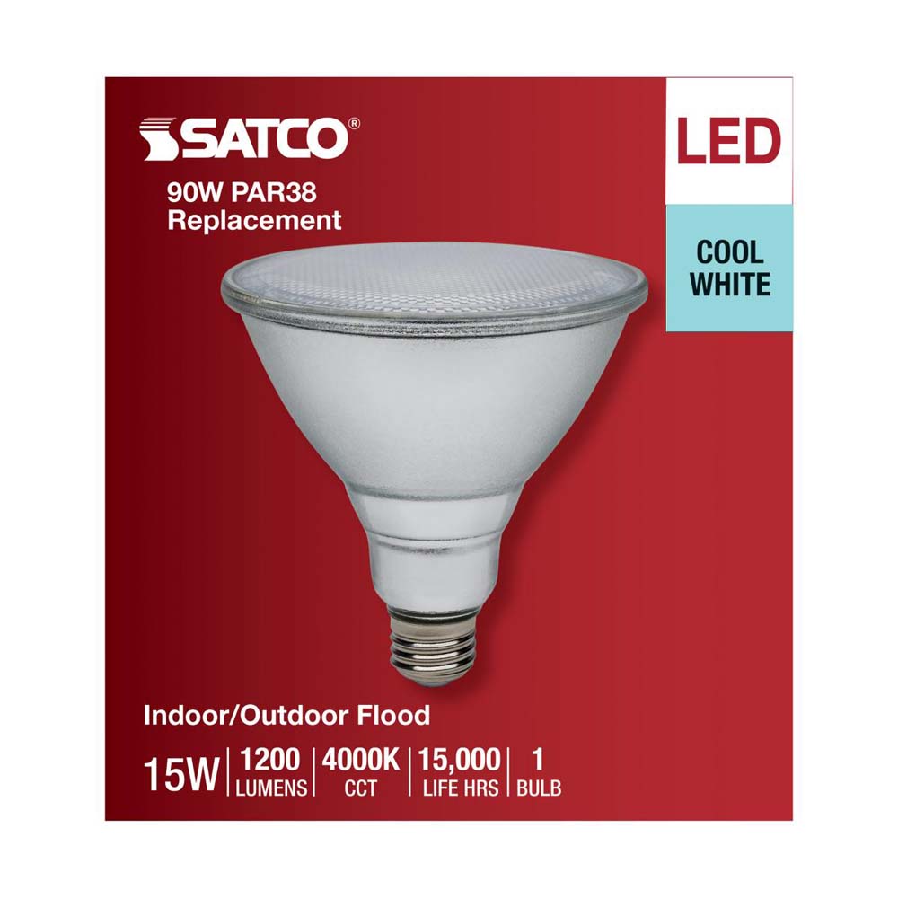 15W PAR38 LED 4000K E26 Medium Base - 90w equiv