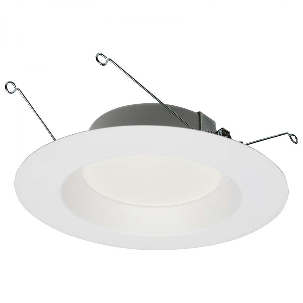 Satco 12.5w LED Downlight Retrofit 5-6-in 3000K White Finish 120v Dimmable