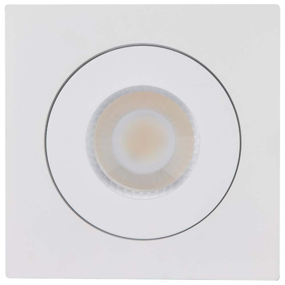 9w CCT Tunable LED Direct Wire Downlight 4-in Square Remote Driver White
