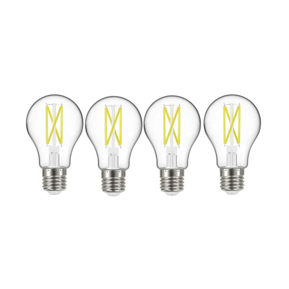 4Pk - 10.5W A19 LED Clear Medium base 3000K 120v - 75W equiv