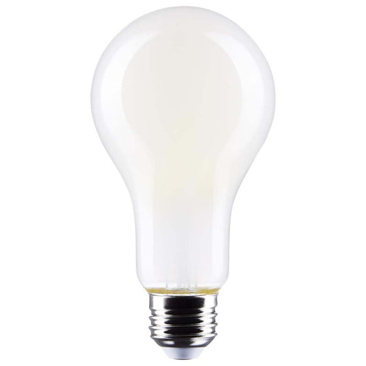 18.5W A21 LED Frost Finish Medium base Soft White 3000K 120v - 150W equiv