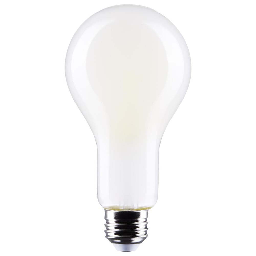 21W A23 LED Frost Finish Medium base Soft White 3000K 120v - 200W equiv