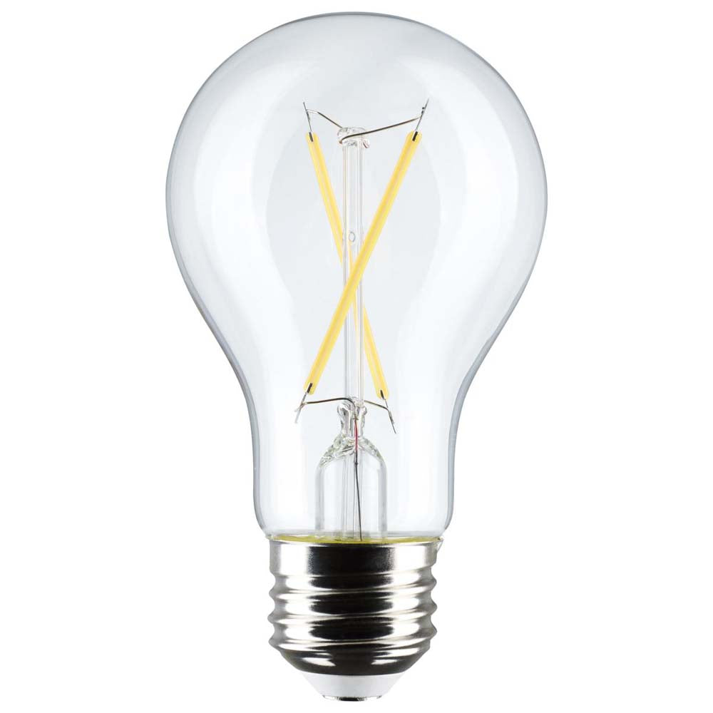 4Pk - 5W A19 LED Clear Soft White 3000K E26 Medium Base 120v - 40W equiv