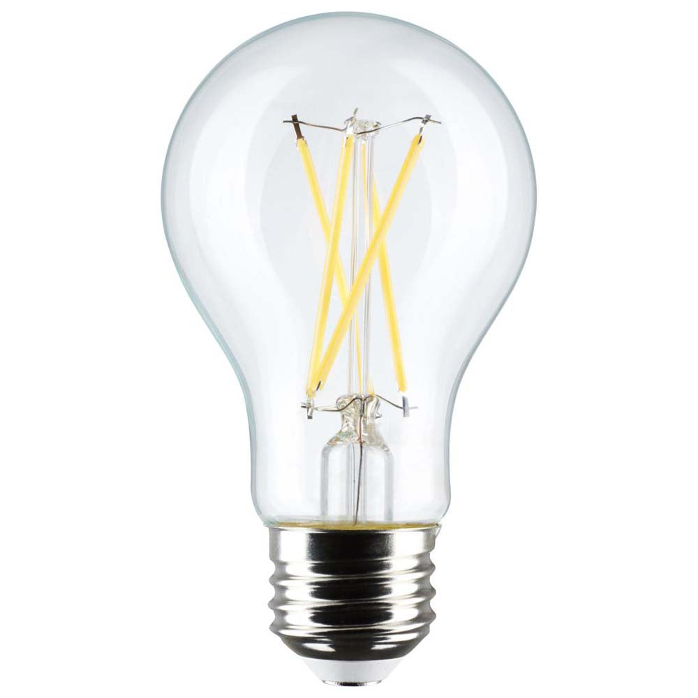 4Pk - 8W A19 LED Clear Warm White 2700K Medium Base 120v - 60W equiv