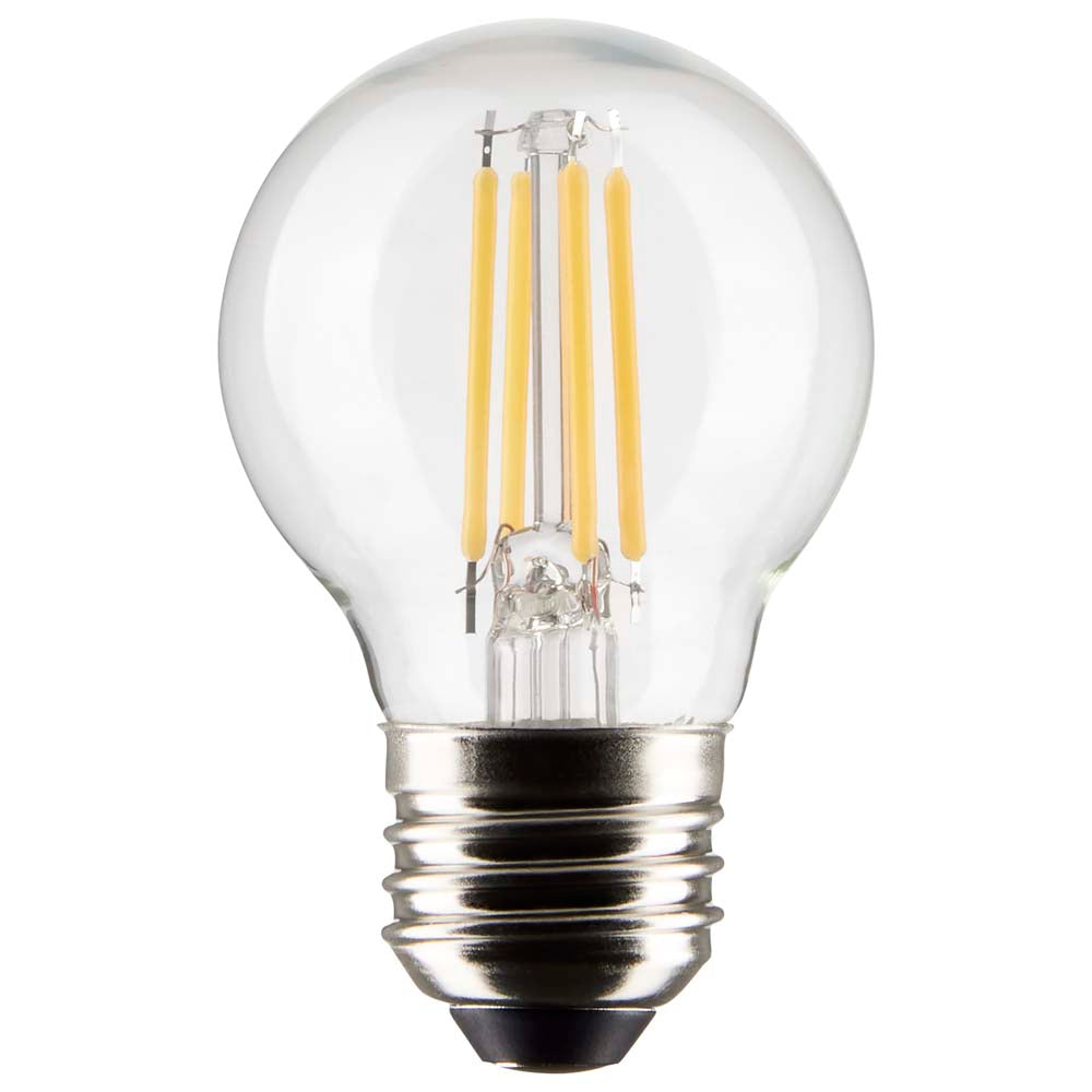 Satco 4w G16.5 Globe Filament LED 2700K Medium Base Dimmable - 40w equiv