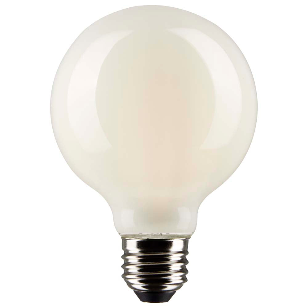 Satco 4.5w G25 Globe Filament LED 2700K Medium Base White Dimmable - 40w equiv
