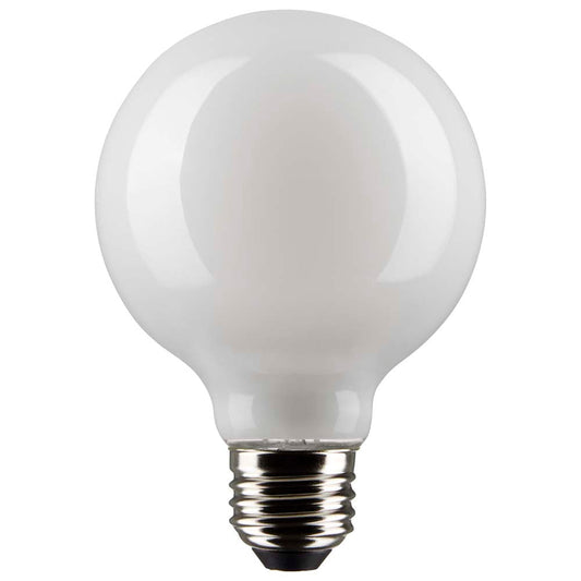 Satco 4.5w G25 Globe Filament LED 2700K Medium Base White Dimmable - 40w equiv