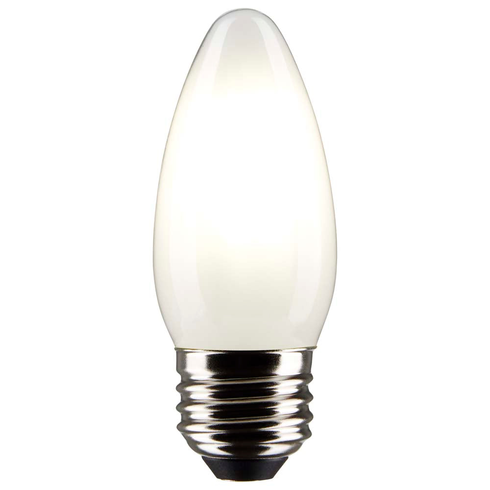 Satco 5.5w B11 LED 2700K Medium Base Frosted Dimmable - 60w equiv