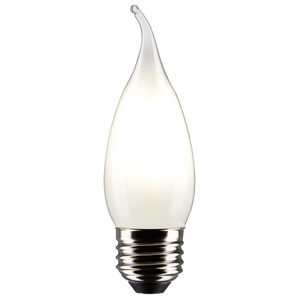 Satco 4w CA10 LED 2700K Medium Base Frosted Dimmable - 40w equiv