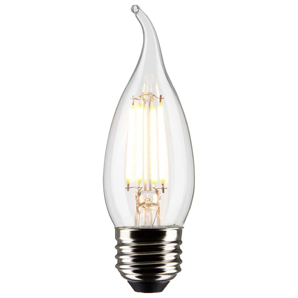 Satco 5.5w CA10 LED 4000K Medium Base Dimmable - 60w equiv
