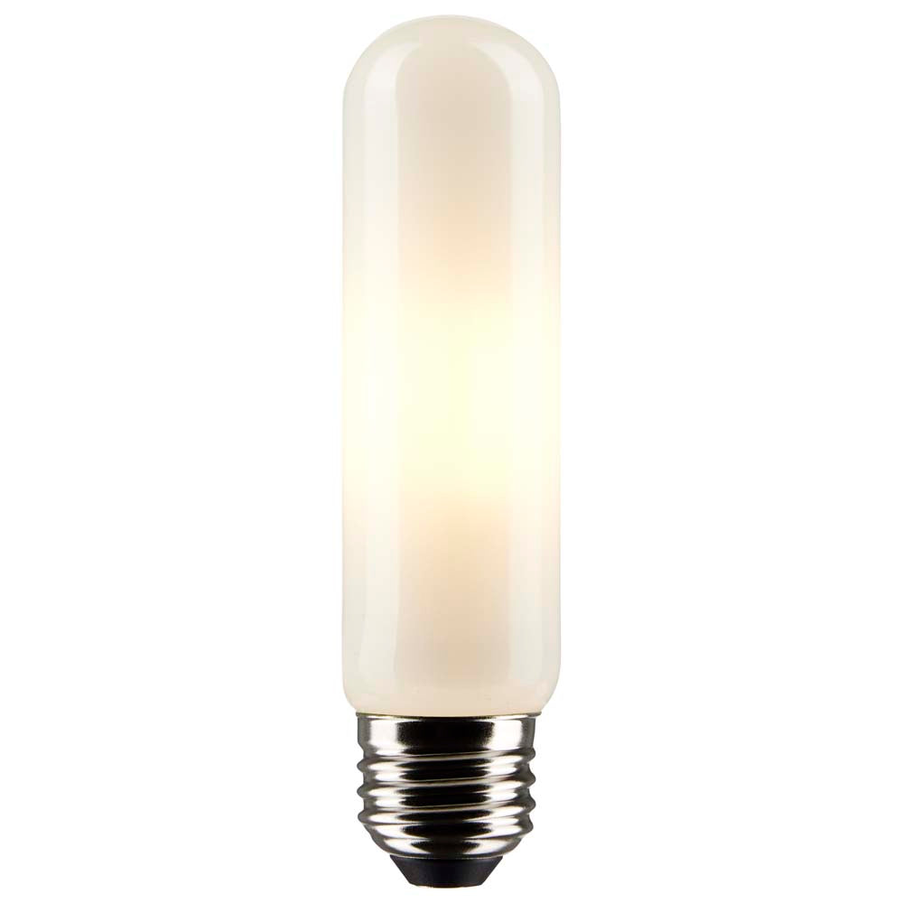 Satco 5.5w T10 LED 3000K Medium Base Frosted Dimmable - 40w equiv
