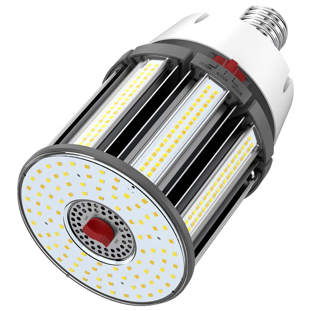 Satco LED HID Replacement 80/63/54 Wattage & CCT Selectable Mogul Base 100-277V