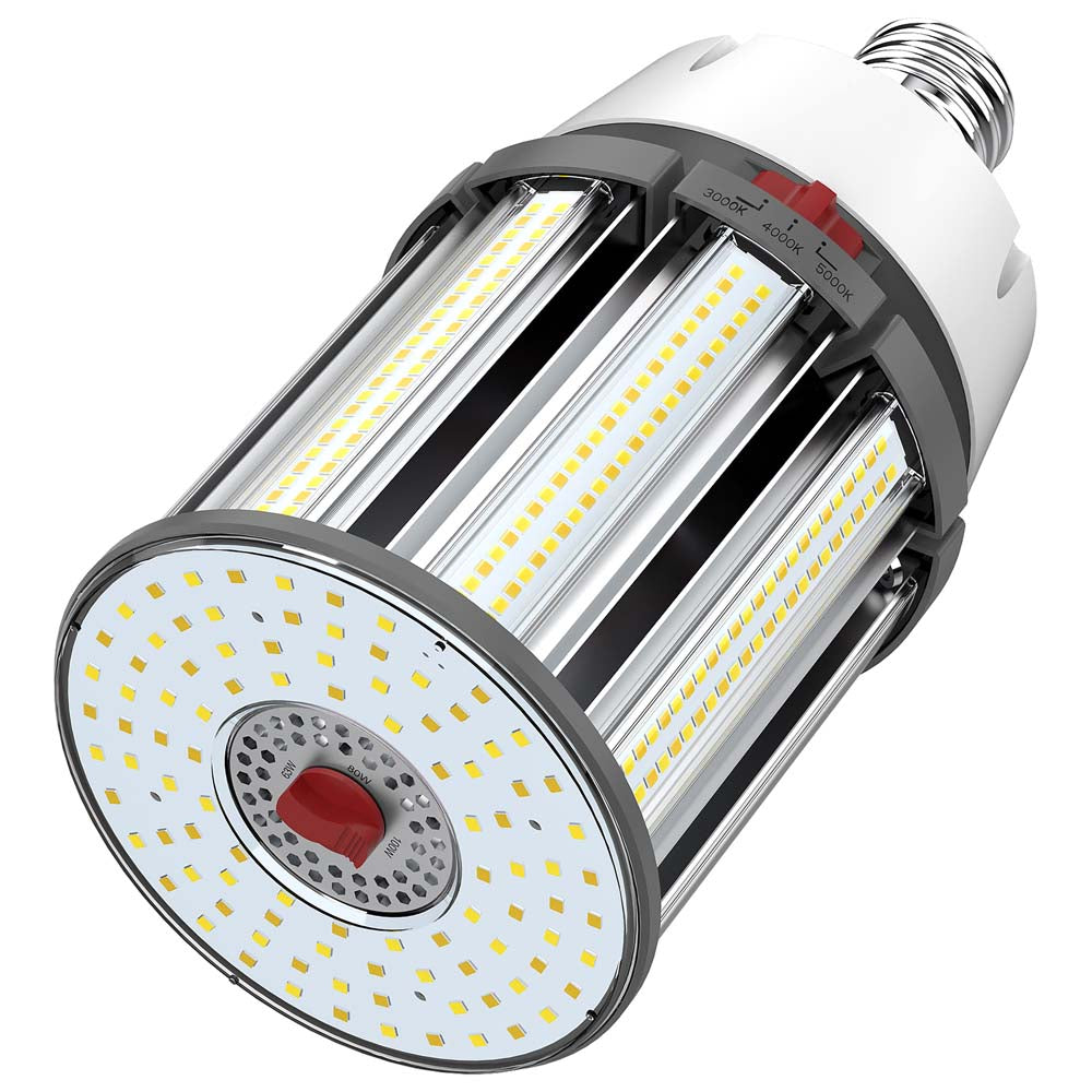 Satco LED HID Replacement 100/80/63 Wattage & CCT Selectable Mogul Base 100-277V
