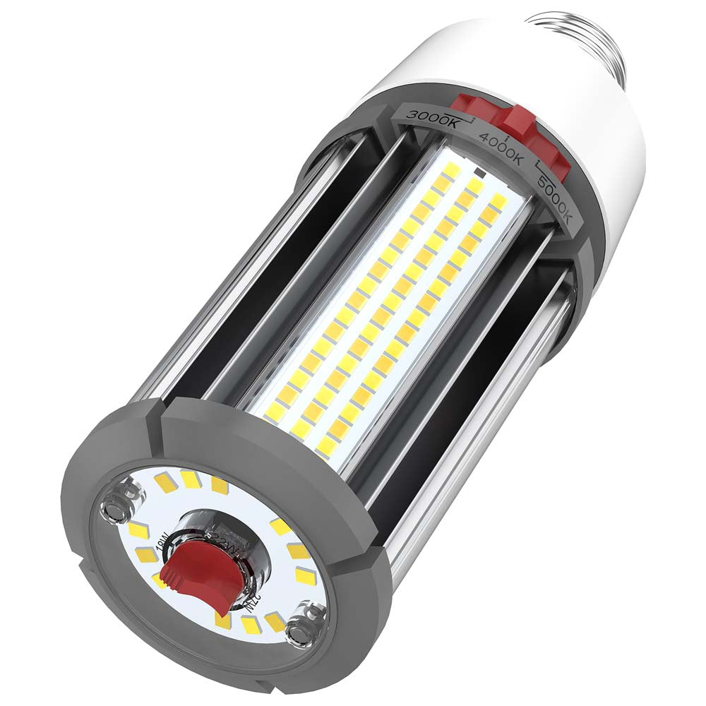 Satco LED HID Replacement 27/22/18 Wattage & CCT Selectable Medium Base 100-277V