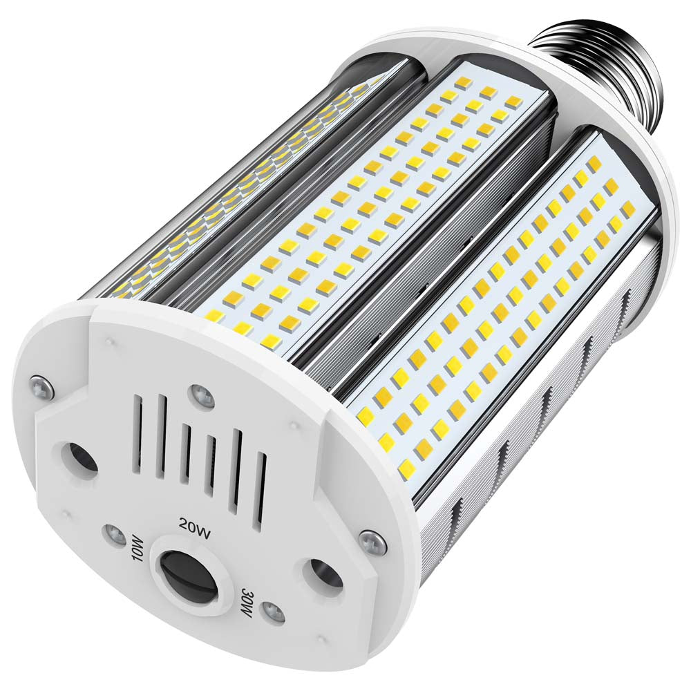 Satco LED Hi-Pro Wall Pack 10/20/30w CCT Selectable Medium Base 100-277V