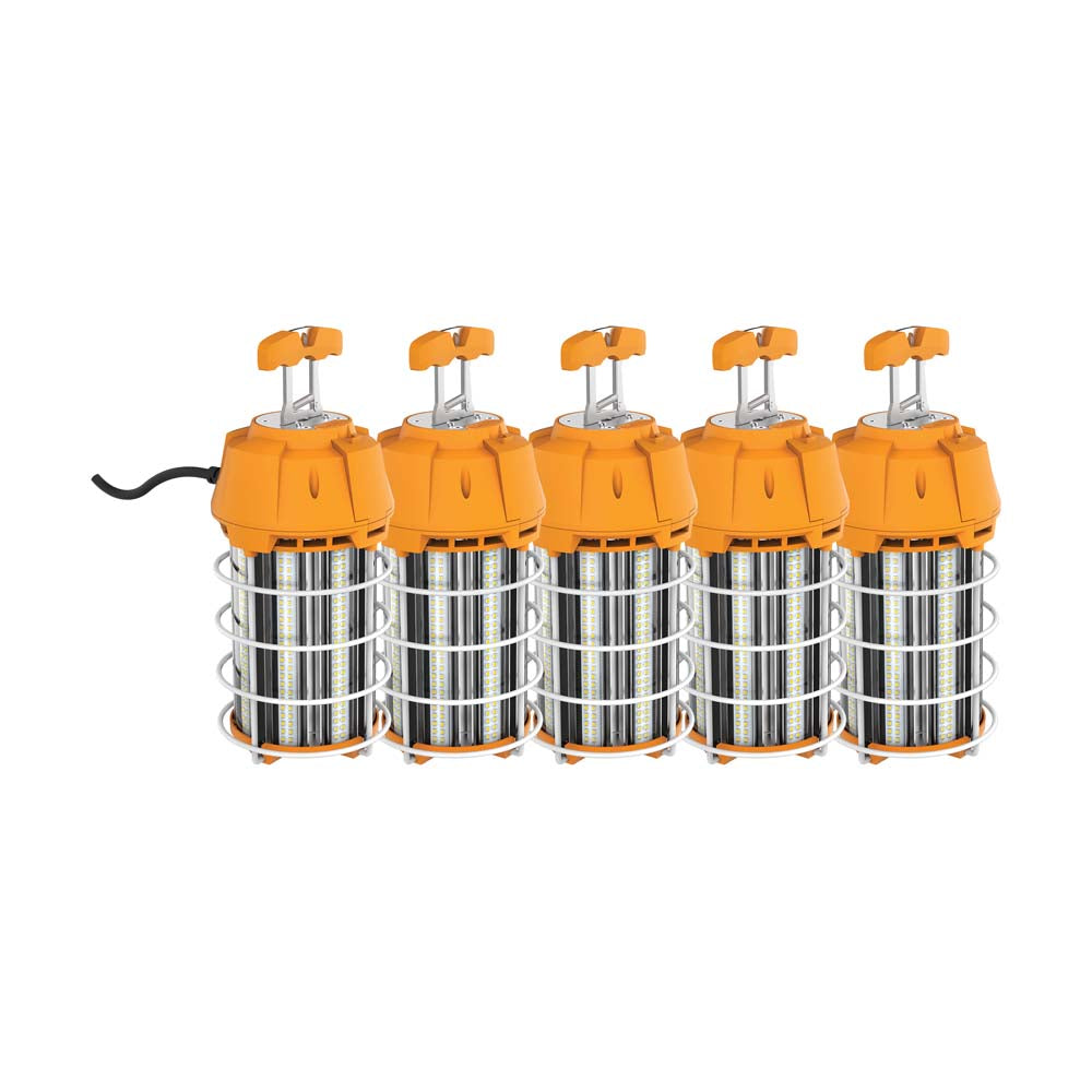 Satco 150w LED Hi-Lumen temporary Hi-Bay Caged lamp 5000K 120v