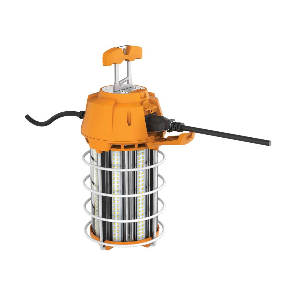 Satco 150w LED Hi-Lumen temporary Hi-Bay Caged lamp 5000K 120v