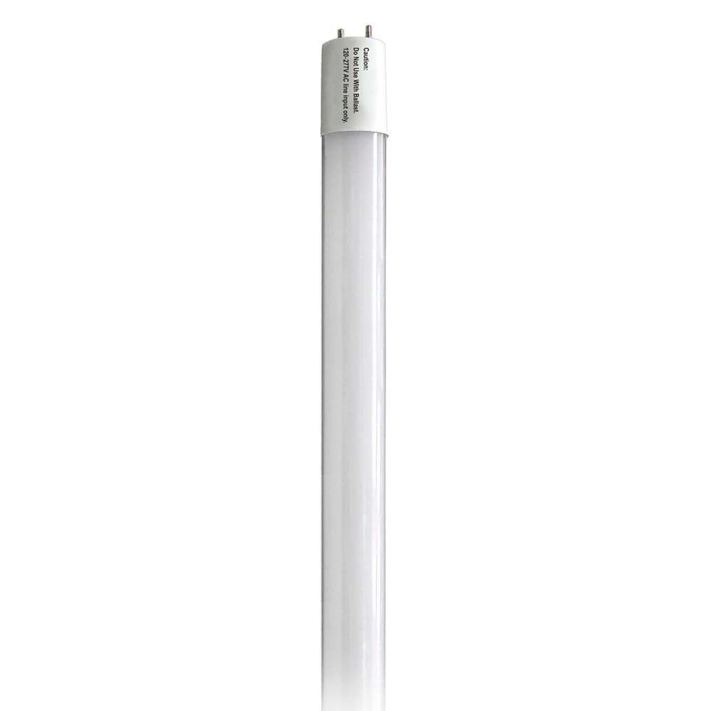 Satco 9W 2Ft T8 LED Tube 3500K 1100LM G13 Base Ballast Bypass