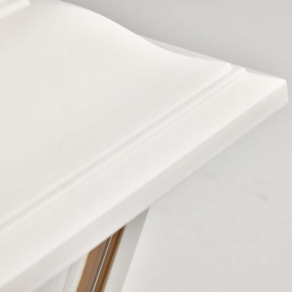 13'' Coach Post Top Lantern w/ Finial Beveled Acrylic Panels White Finish