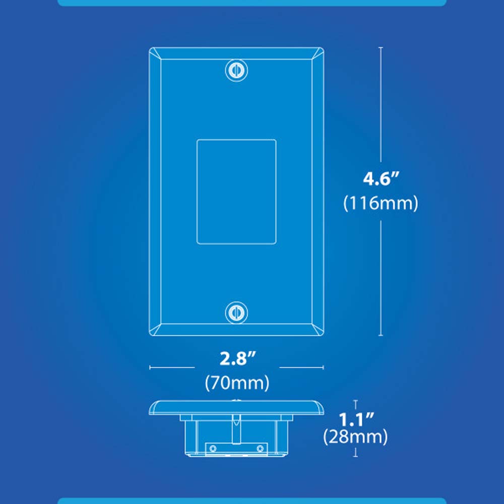 STP2 Frosted White LED Step Light with Photocell