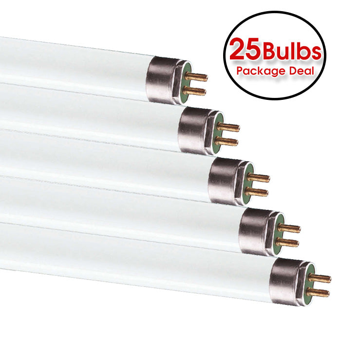 25 pk - Ushio 28w 46in T5 G5 4100k Fluorescent Linear Tube Light