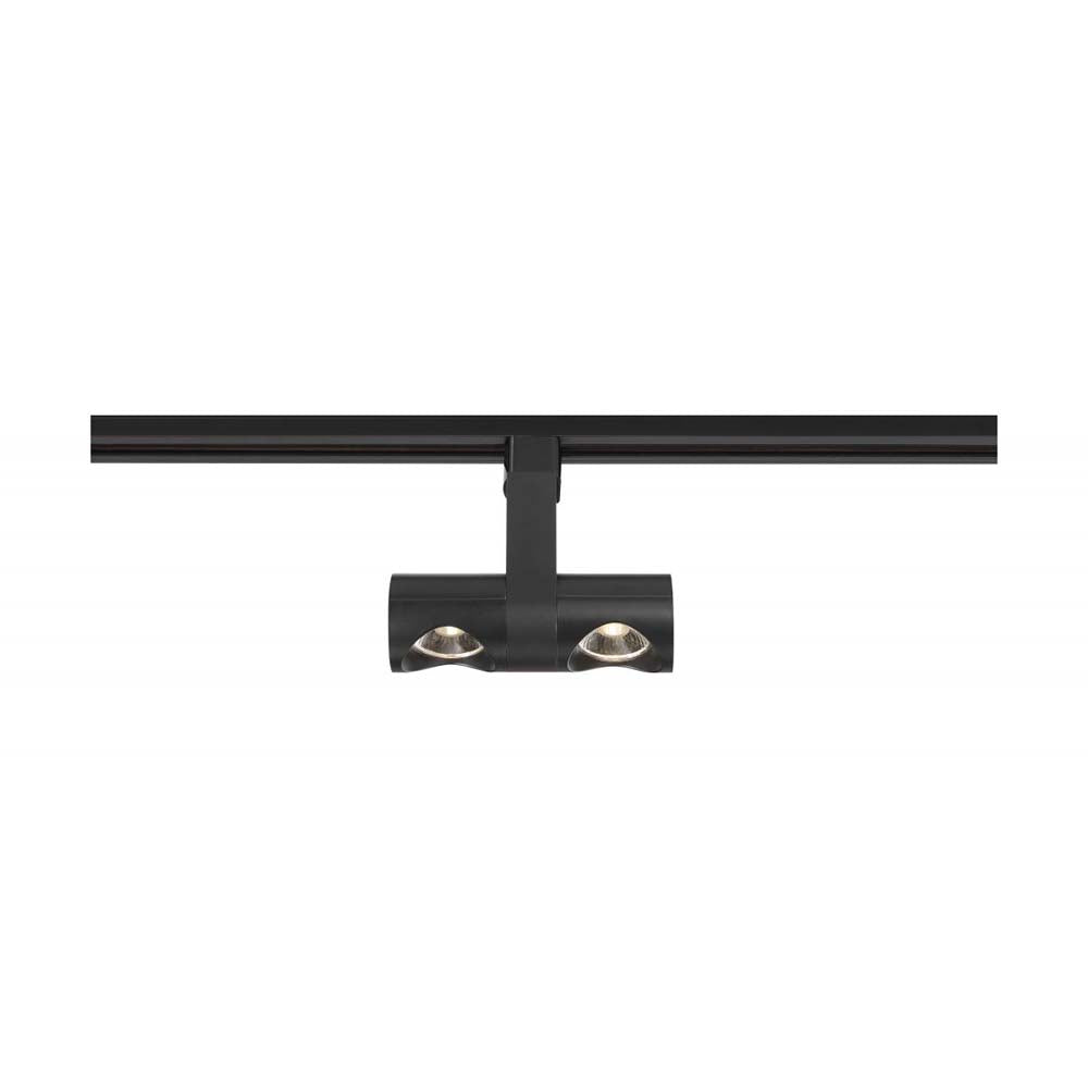 LED 24w Track Head Dual Pipe Black 24 deg. Beam Angle 120v