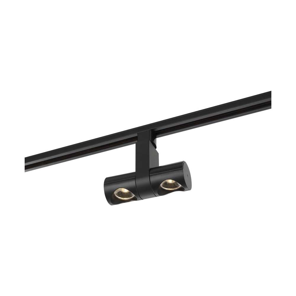 LED 24w Track Head Dual Pipe Black 36 deg. Beam Angle 120v