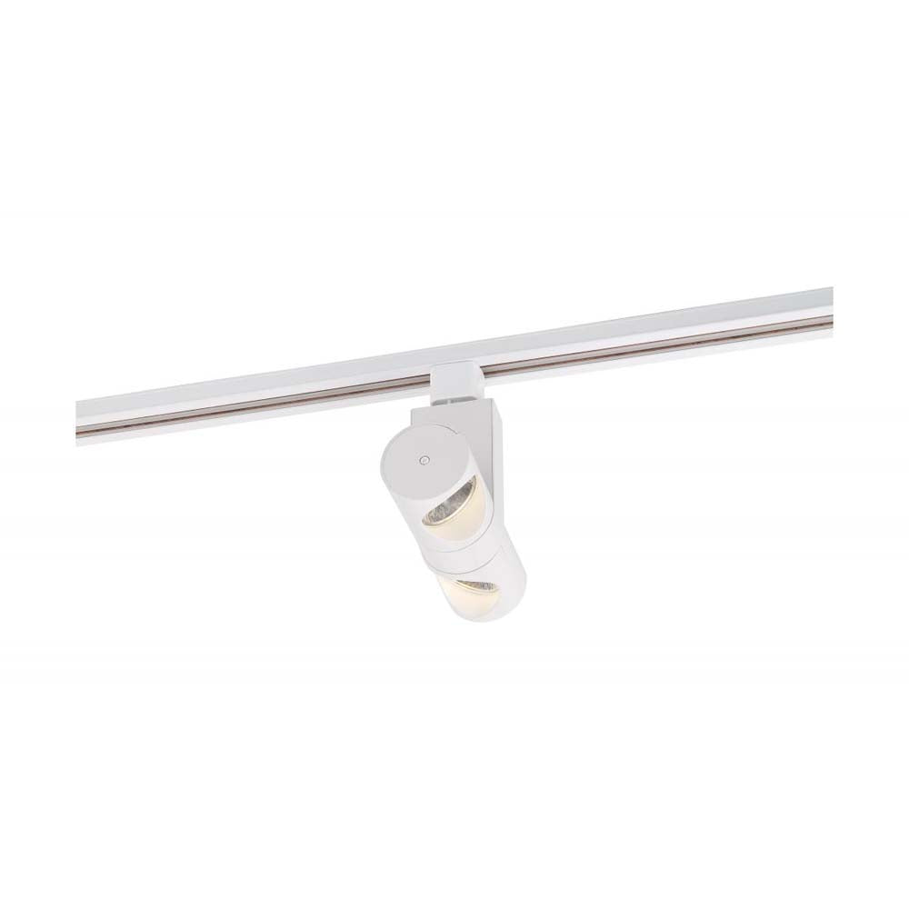 LED 24w Track Head Dual Pipe White 36 deg. Beam Angle 120v