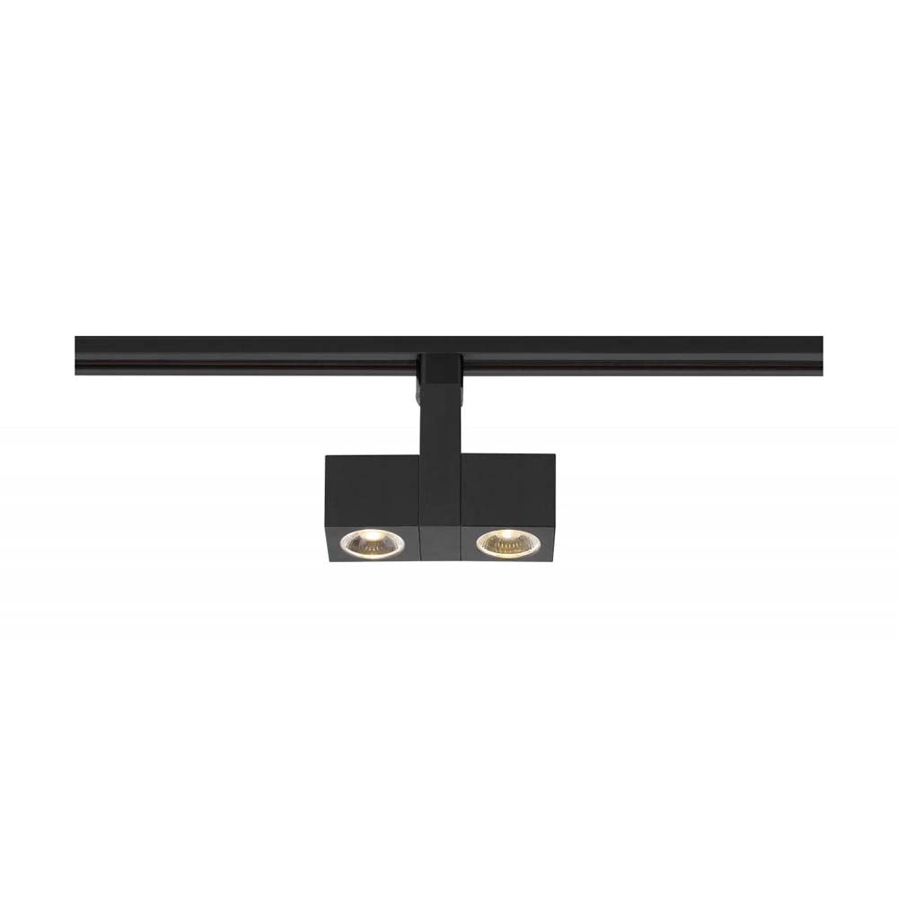 LED 24w Track Head Dual Square Black 36 deg. Beam Angle 120v