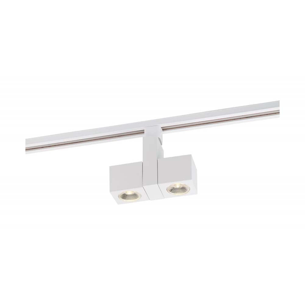LED 24w Track Head Dual Square White 24 deg. Beam Angle 120v