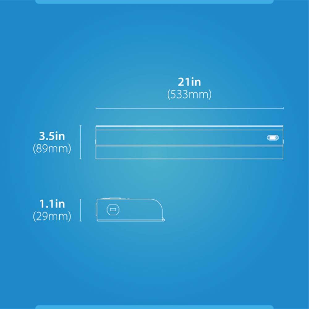 UCB Series 21-inch White Selectable LED Under Cabinet Light