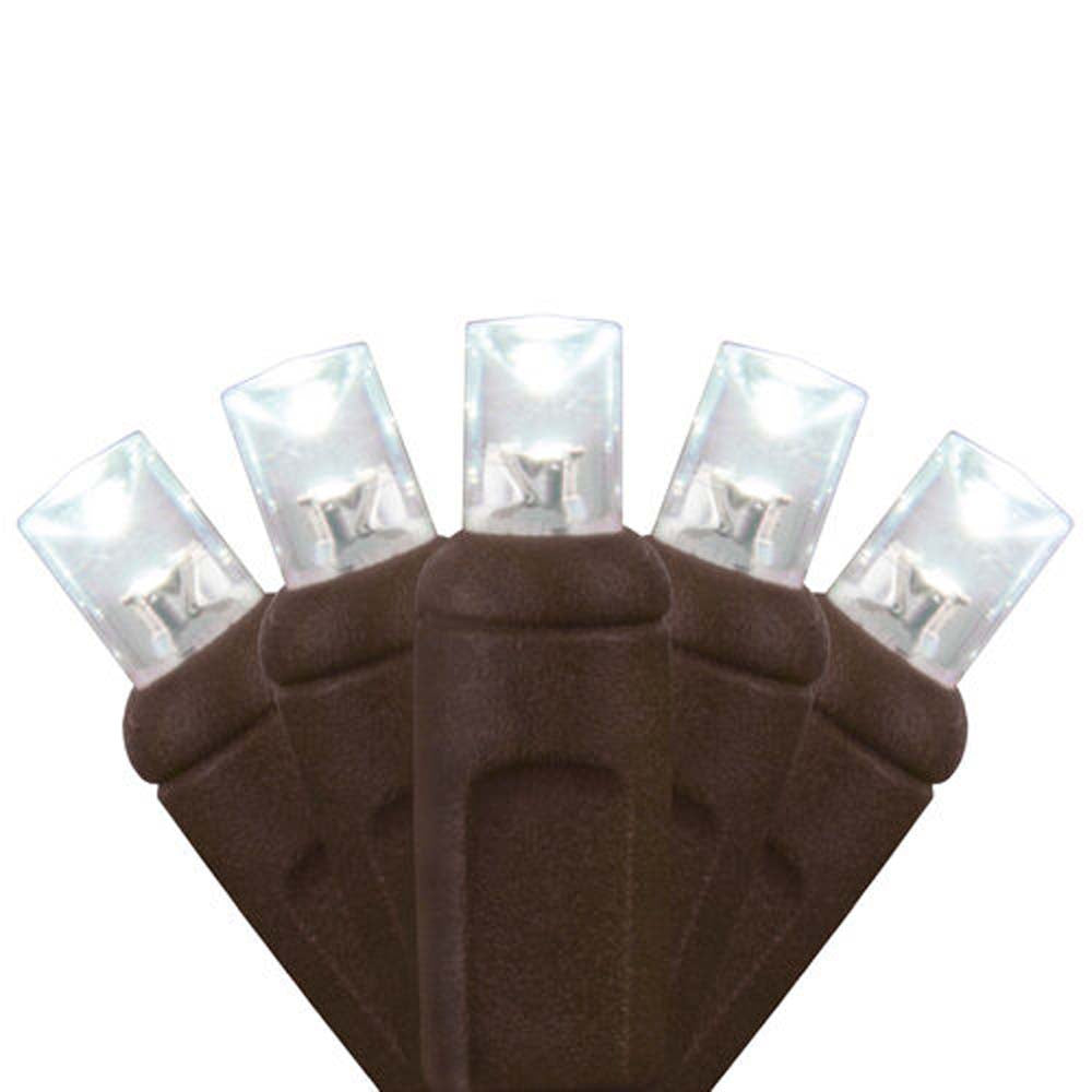 Wintergreen 70 5mm Cool White LED Christmas Lights 4" Spacing  120v