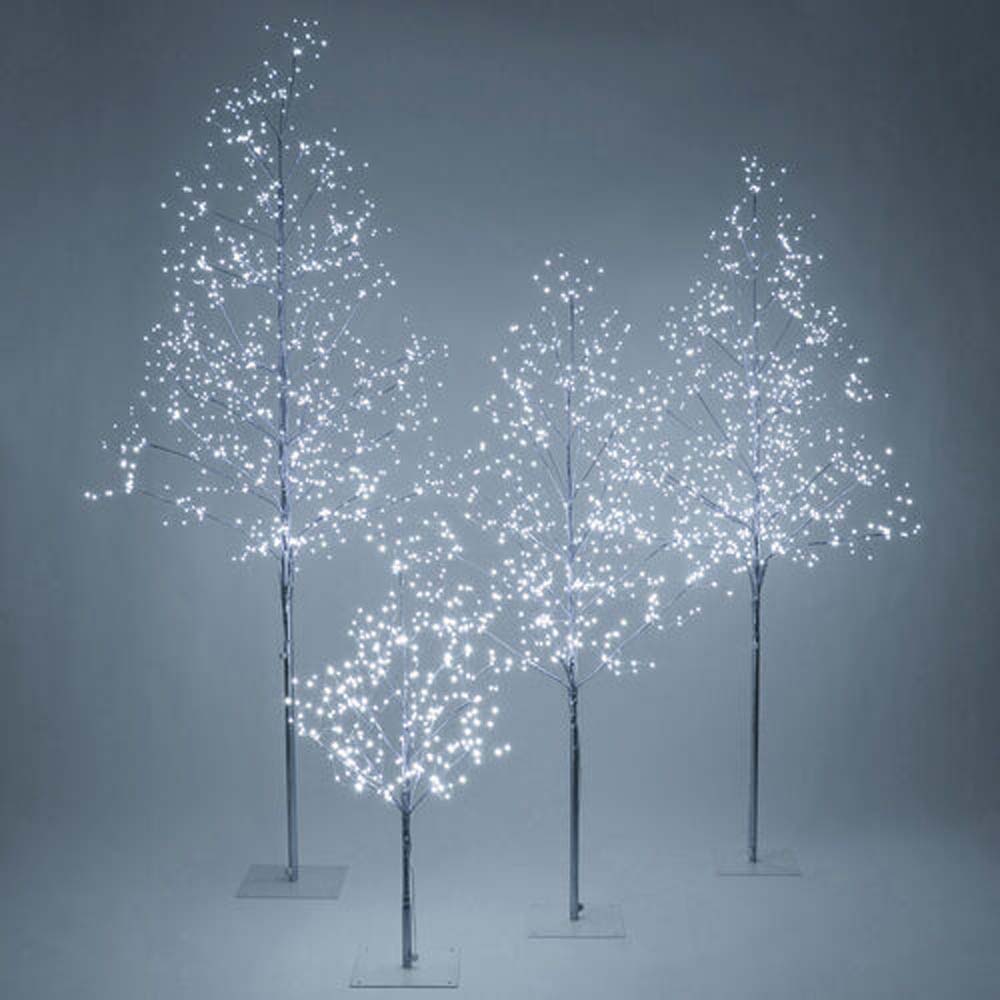 6-ft. Silver Fairy Light Tree, Cool White LED
