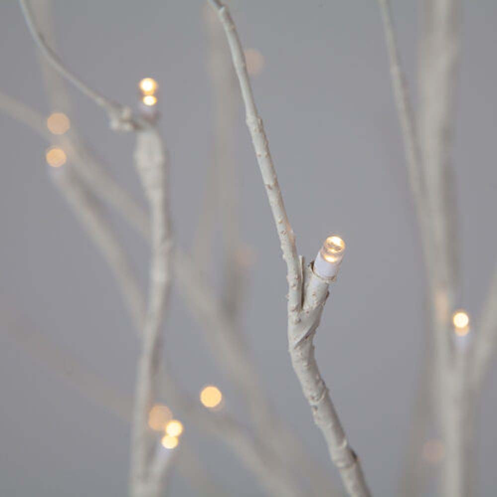 3-ft. Warm White LED Birch Tree