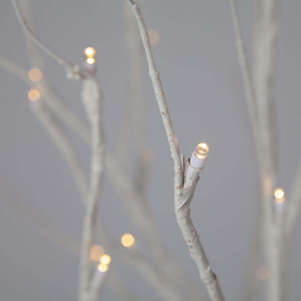 5-ft. Warm White LED Birch Tree