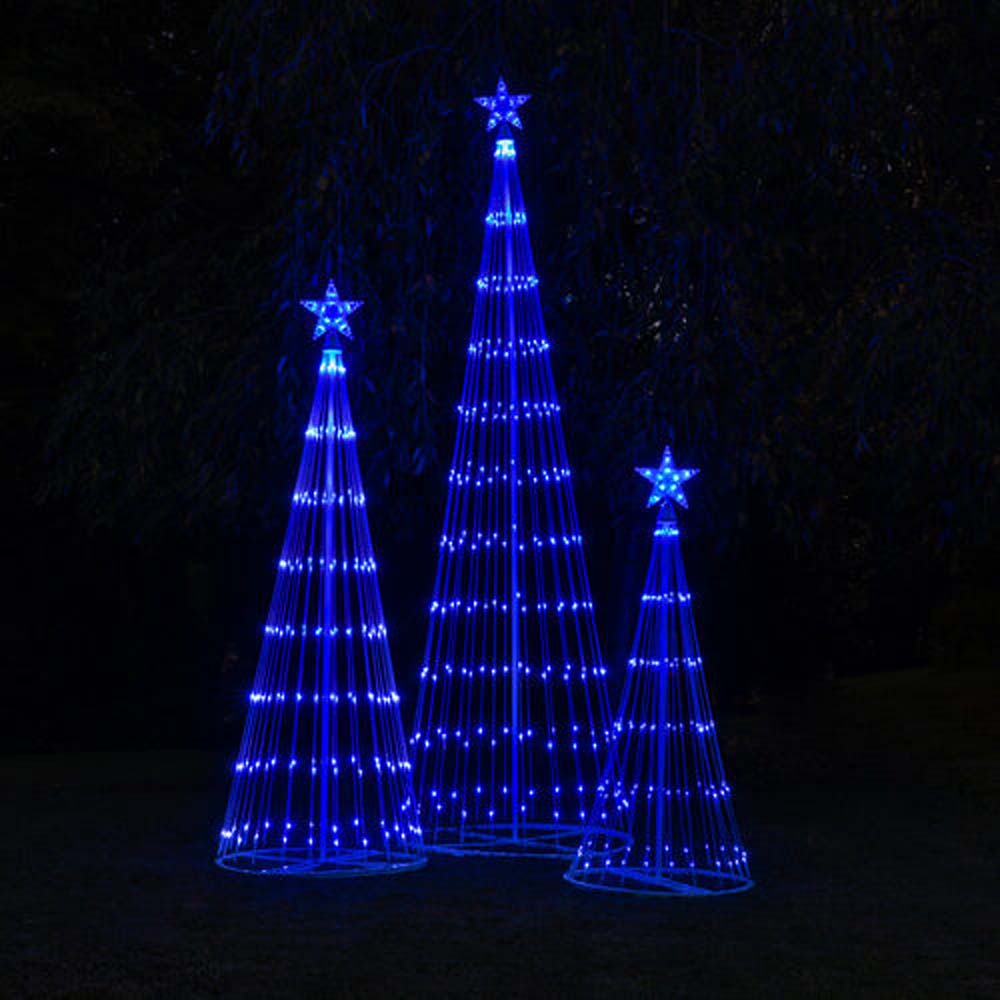 4-ft. Blue LED Animated Outdoor Lightshow Christmas Tree