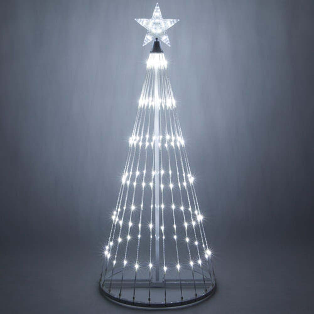 4-ft. Cool White LED Animated Outdoor Lightshow Christmas Tree