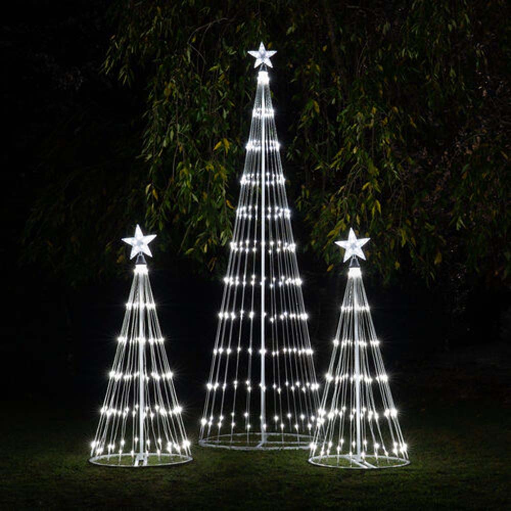 4-ft. Cool White LED Animated Outdoor Lightshow Christmas Tree