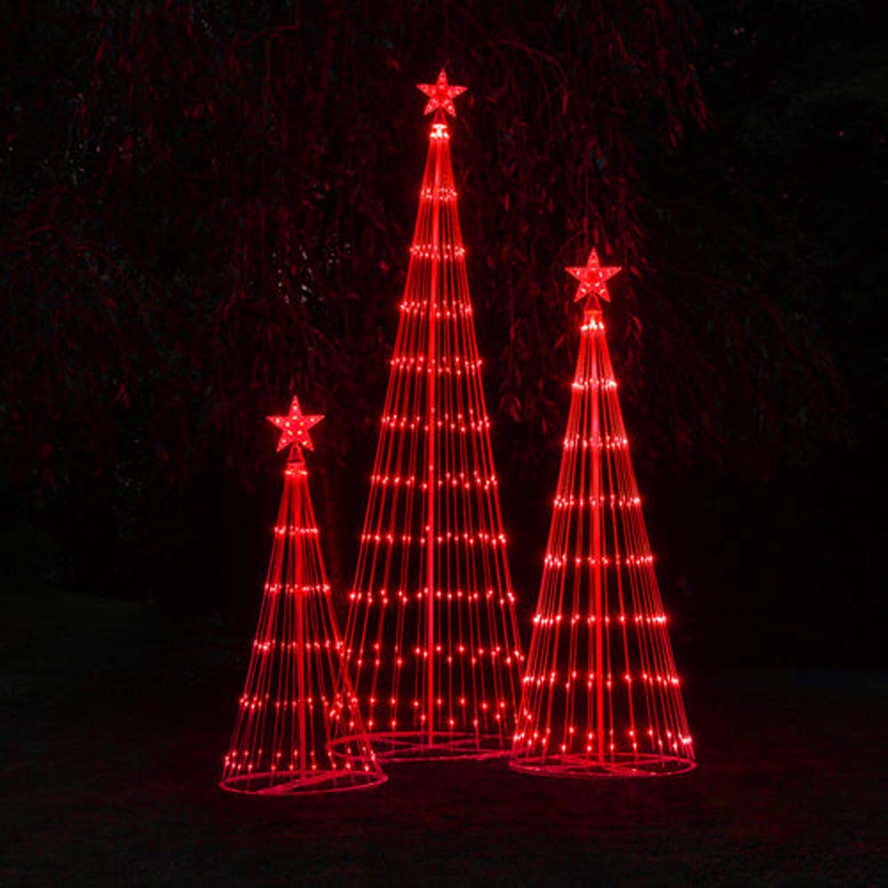 9-ft. Red LED Animated Outdoor Lightshow Christmas Tree