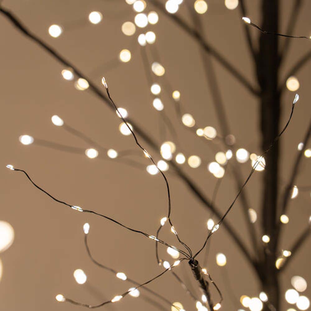 4-ft. Black Fairy Light Tree, Warm White LED